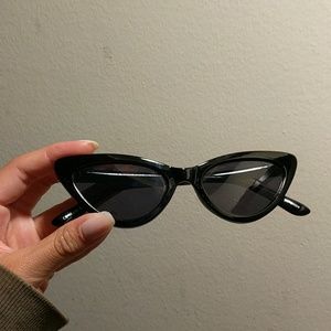 black cat eye sunglasses